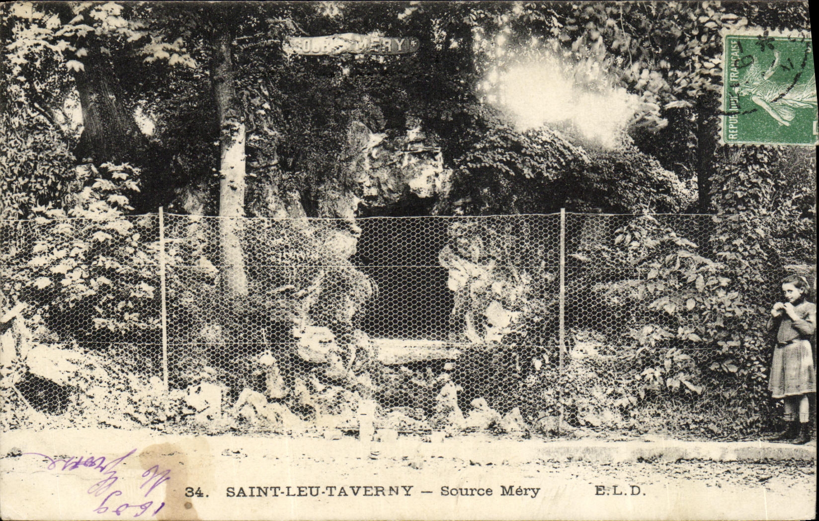 CPA Saint Leu Taverny Source Mery