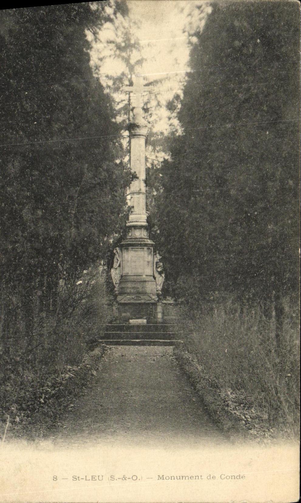 CPA Saint Leu Monument de Conde