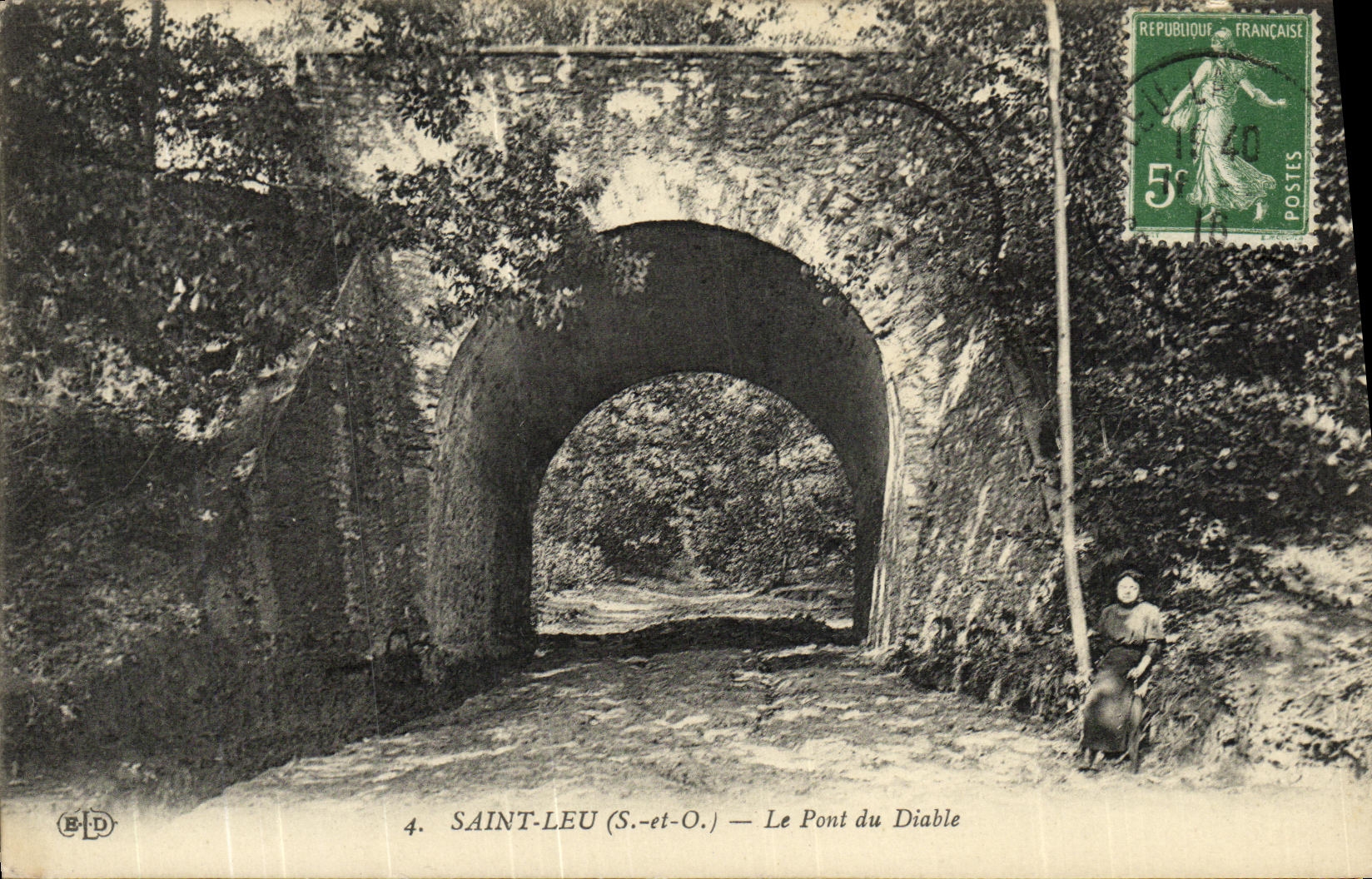 CPA Saint Leu Le Pont du Diable