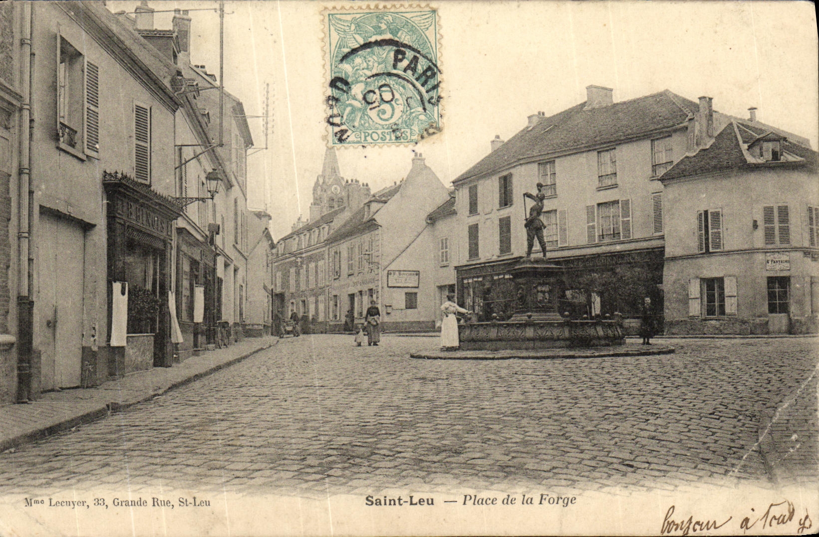 CPA Saint Leu Place de la Forge