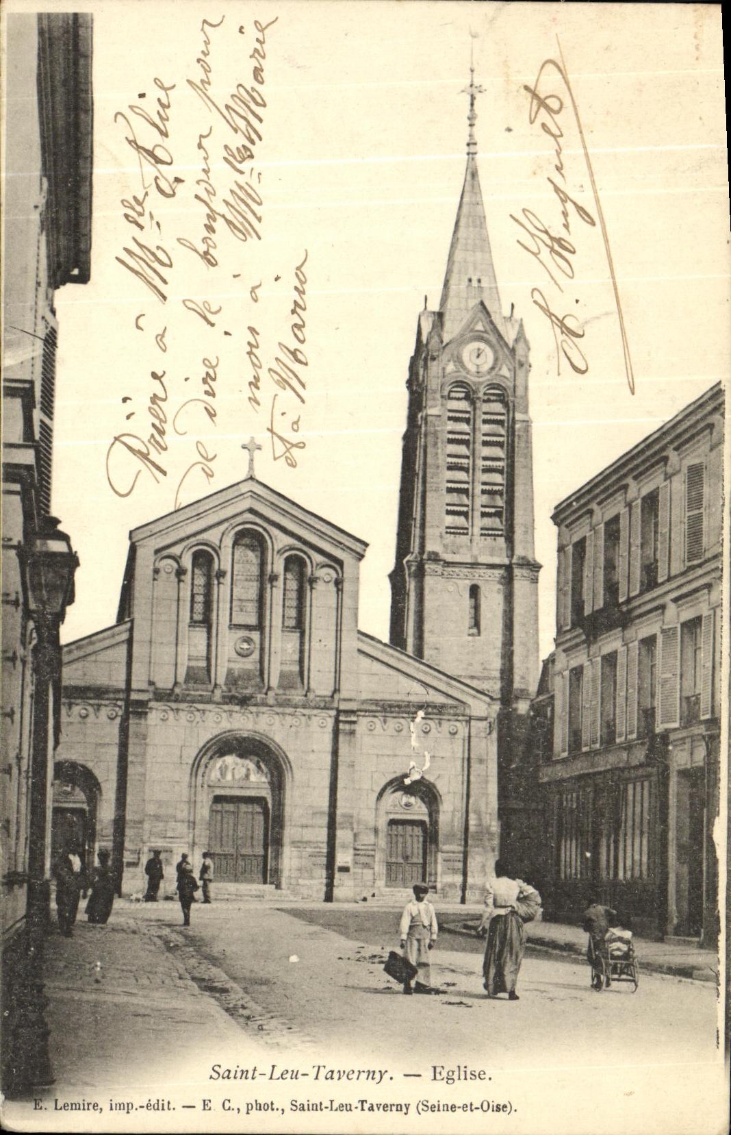 CPA Saint Leu Tarverny Eglise