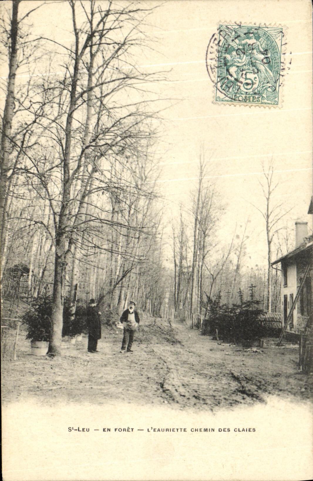 CPA Saint Leu En Foret L Eauriette Chemin Des Claies