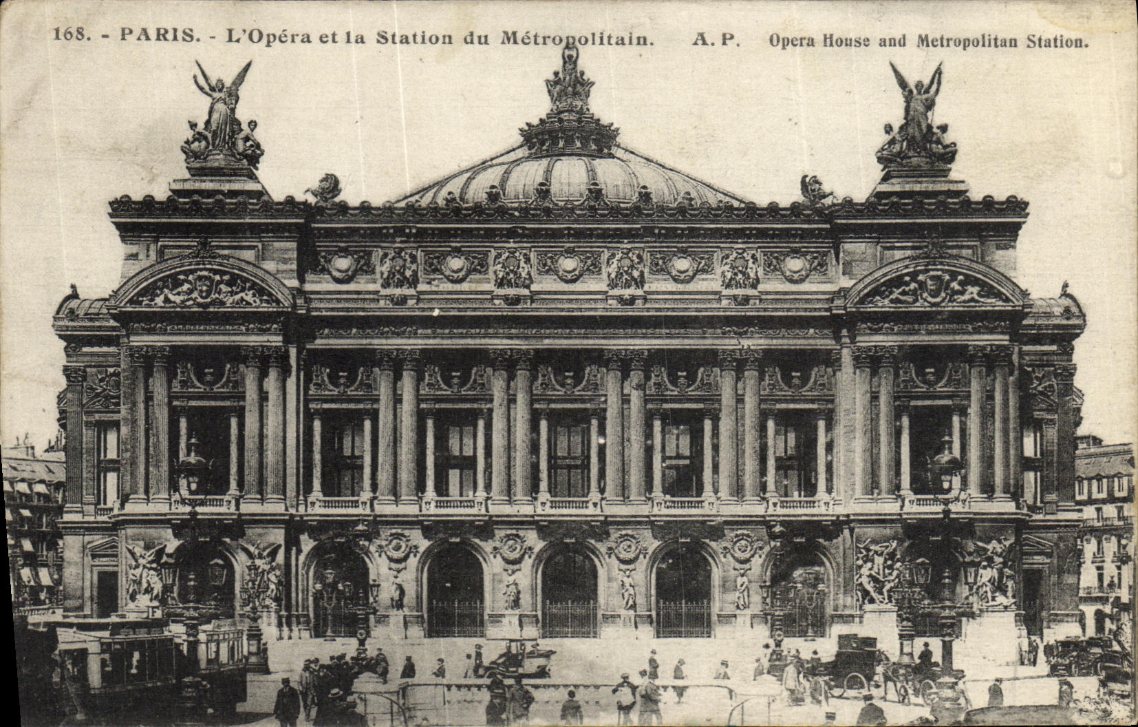 CPA Paris L Opera et la Station du Metonpoiftain