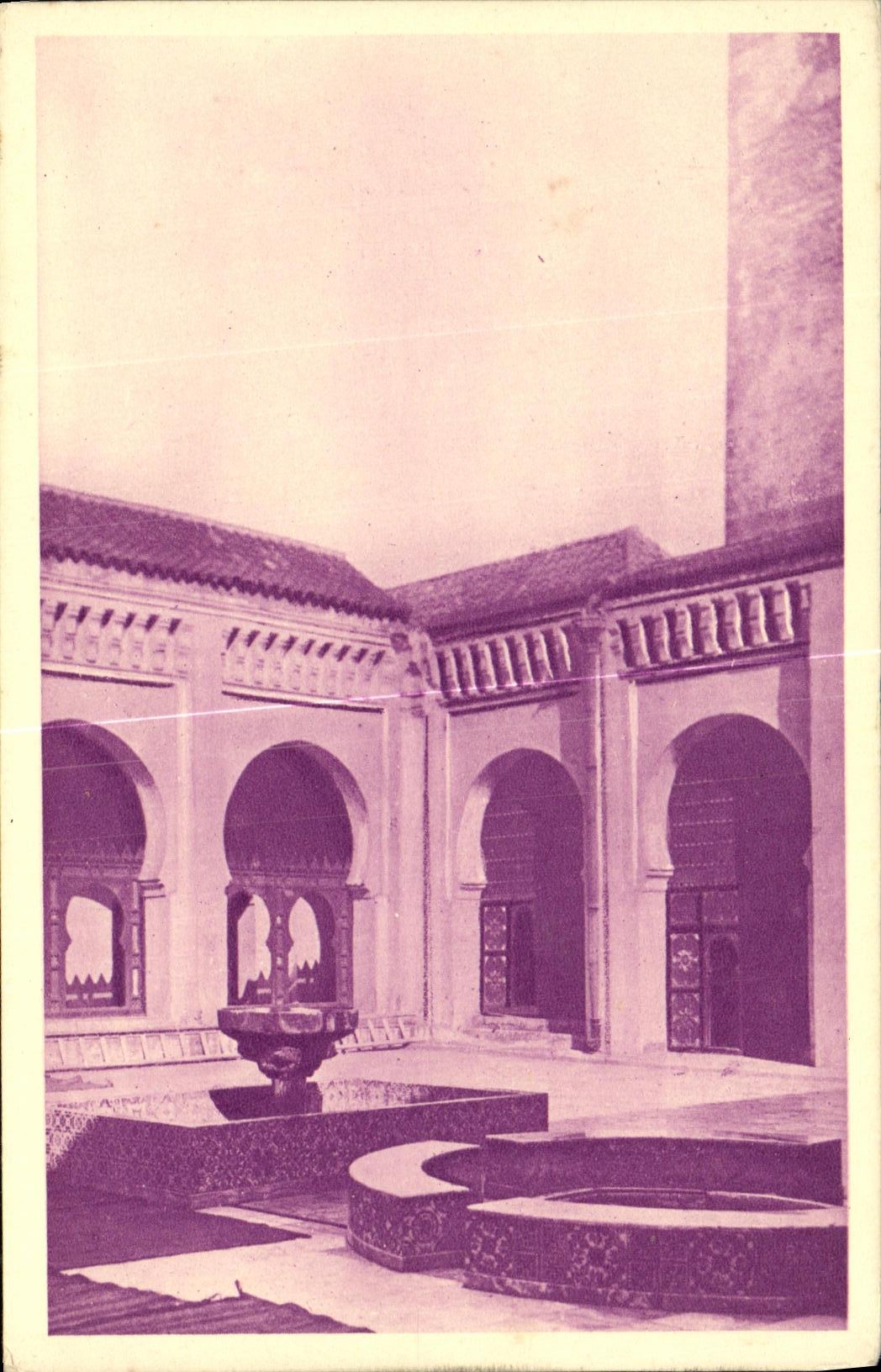 CPA Tlemcen Cour de la grande mosquee