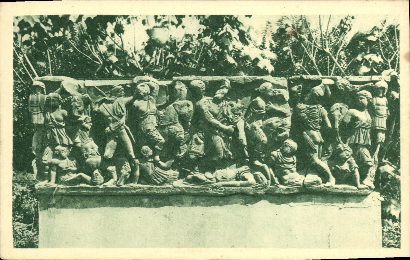 CPA Hippone Musee Sarcophage romain