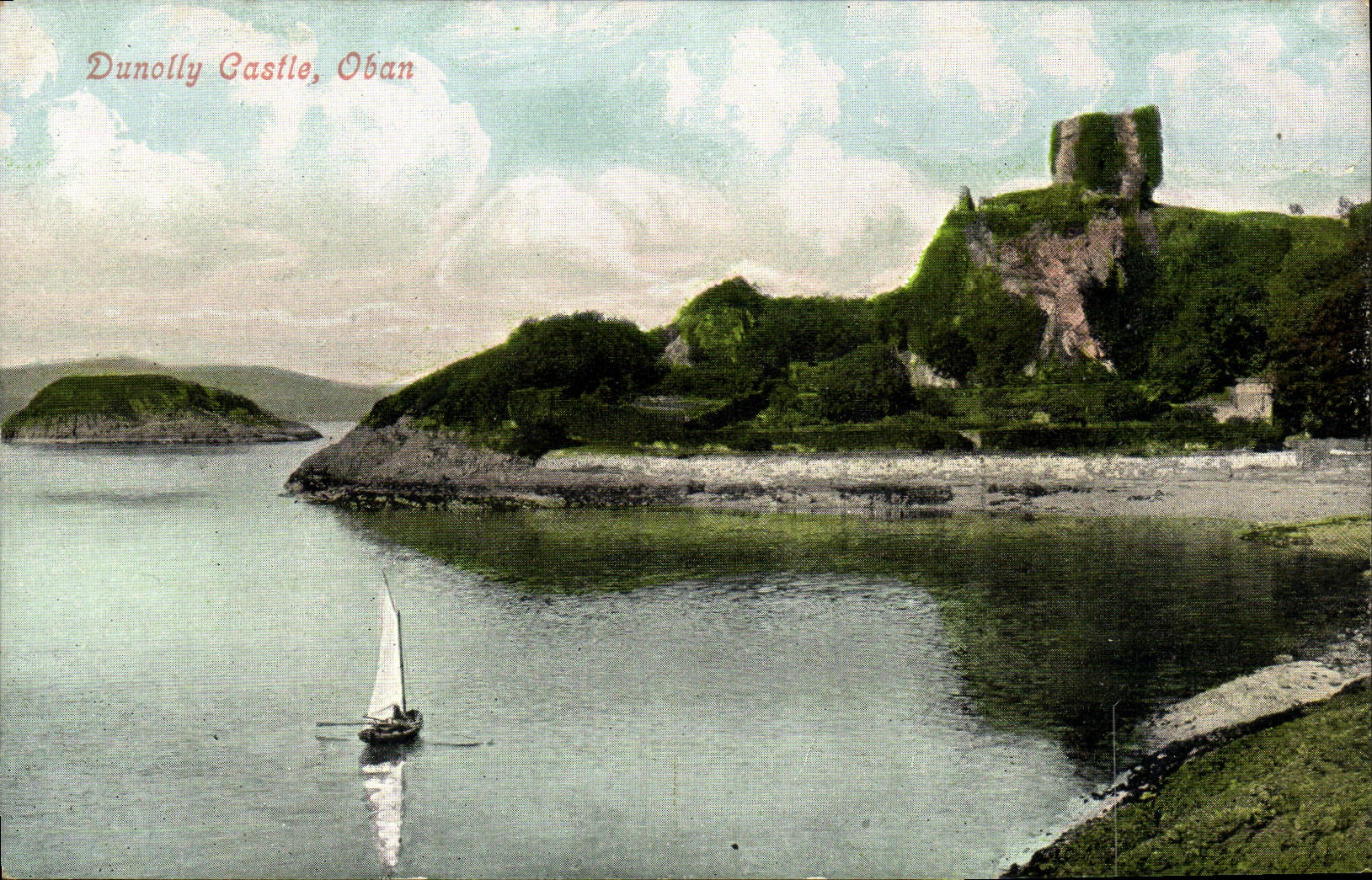 VINTAGE POSTCARD Dunolly Castle Oban
