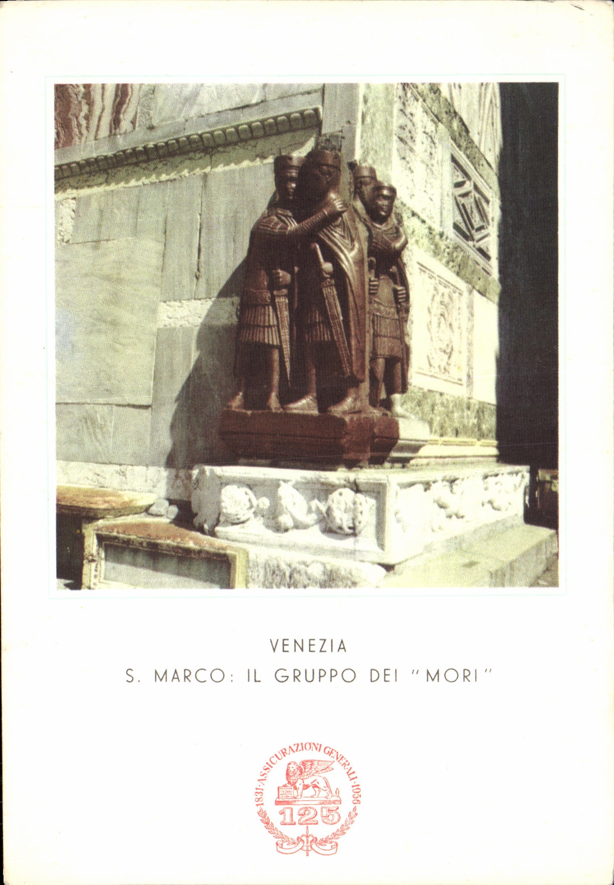 VINTAGE POSTCARD Venezia Marco It Gruppo Dei Mori