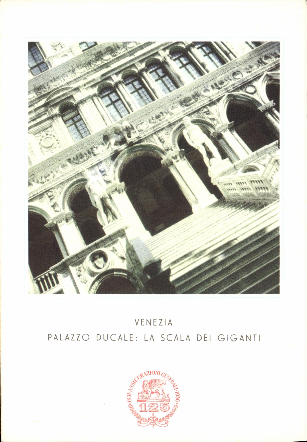 VINTAGE POSTCARD Venezia Palazzo ducal La Scala dei Giganti