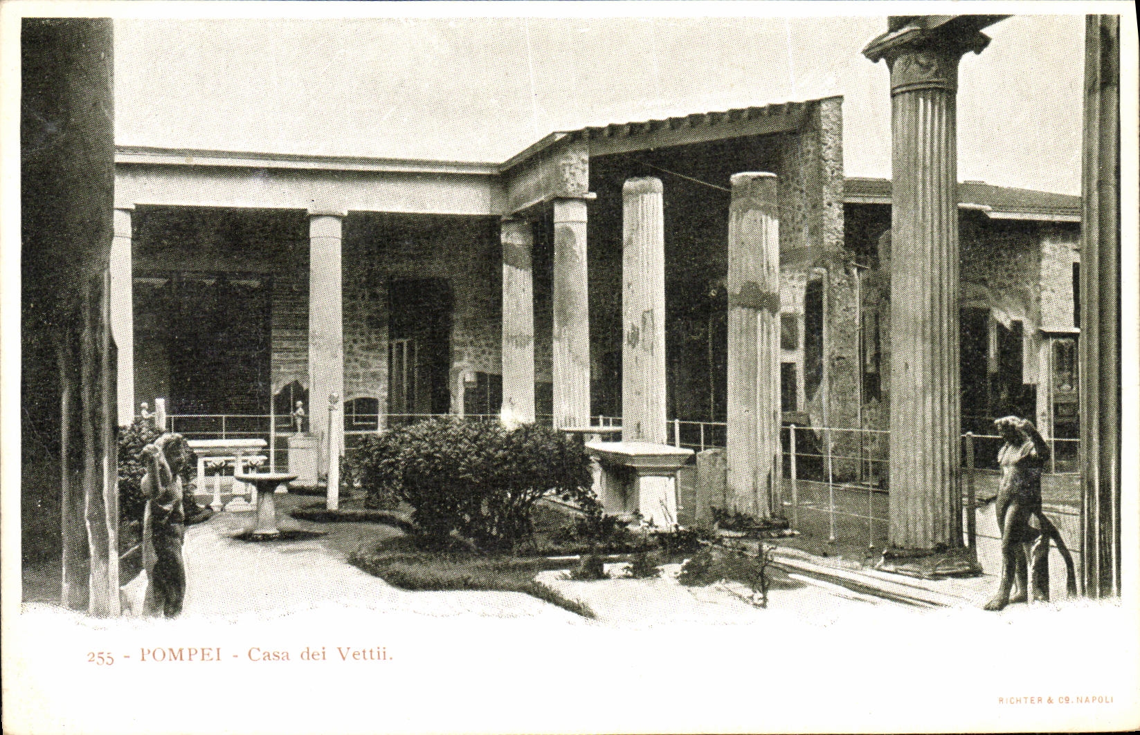 La POSTAL Pompeya de la VENDIMIA puso a del Vettii