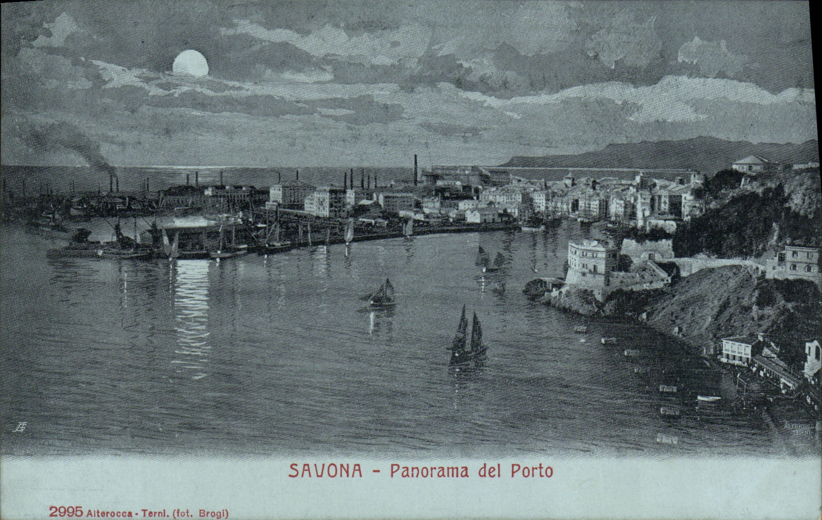 Panorama LED Oporto de la POSTAL de la VENDIMIA jabonada