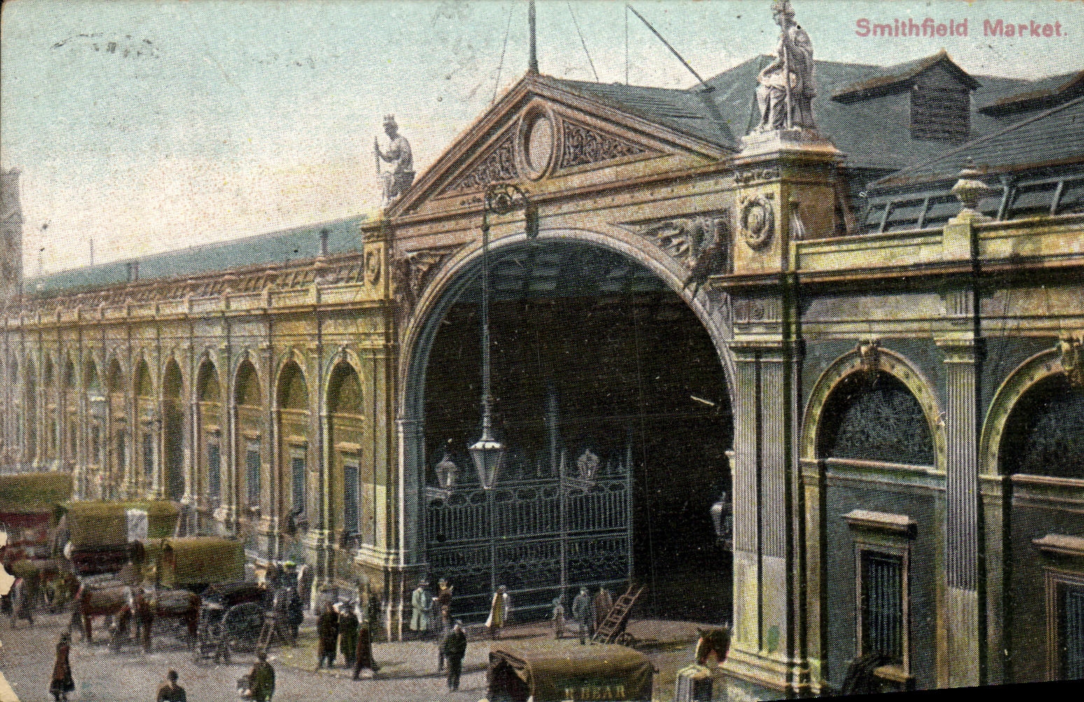 Mercado de Smithfield de la POSTAL de la VENDIMIA