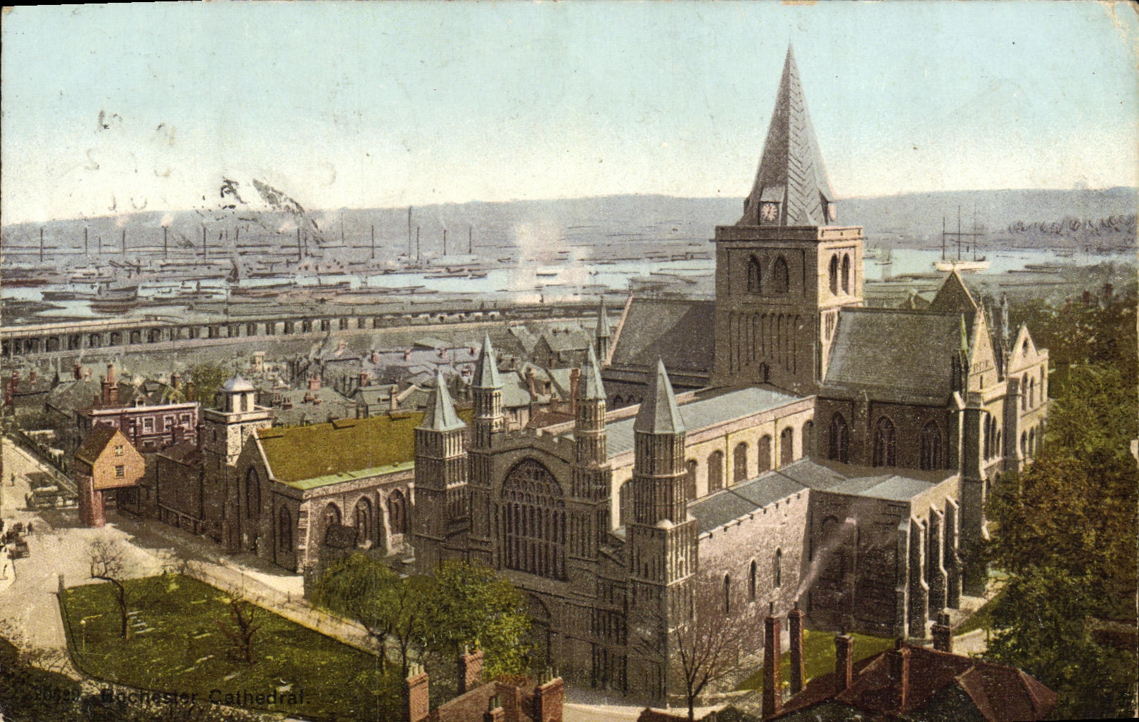 VINTAGE POSTCARD Rochester cathedral