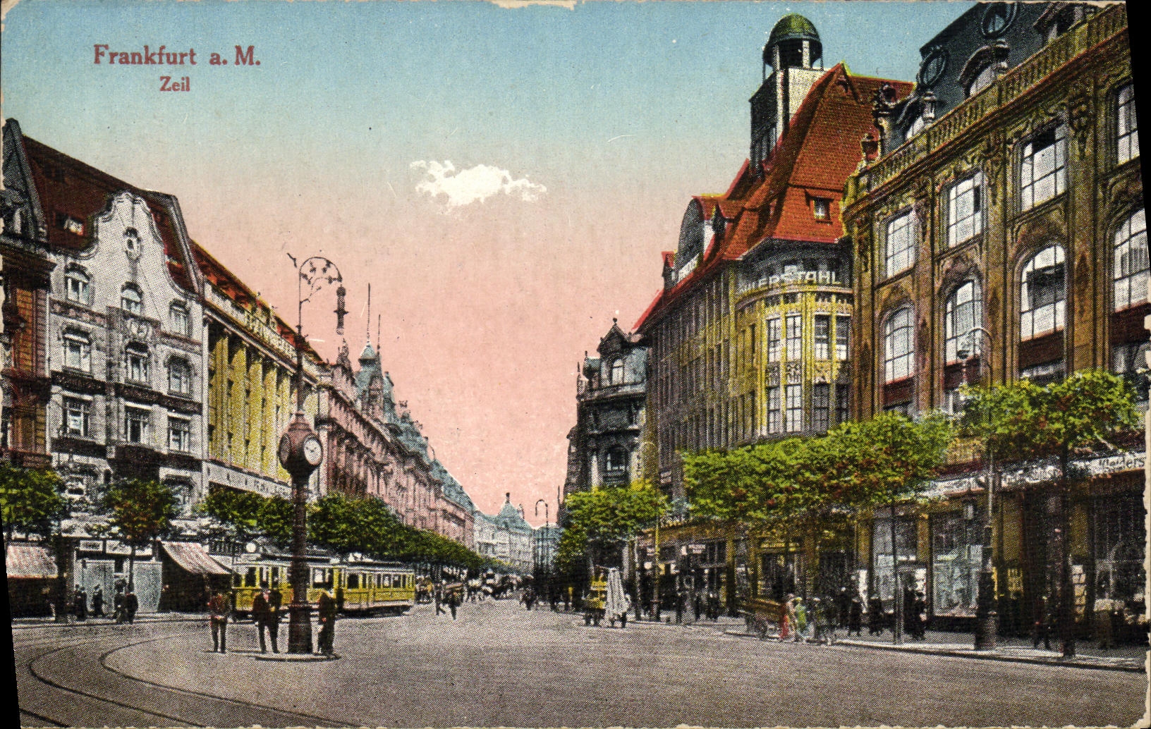 La POSTAL Francfort de la VENDIMIA tiene Sr Zeil