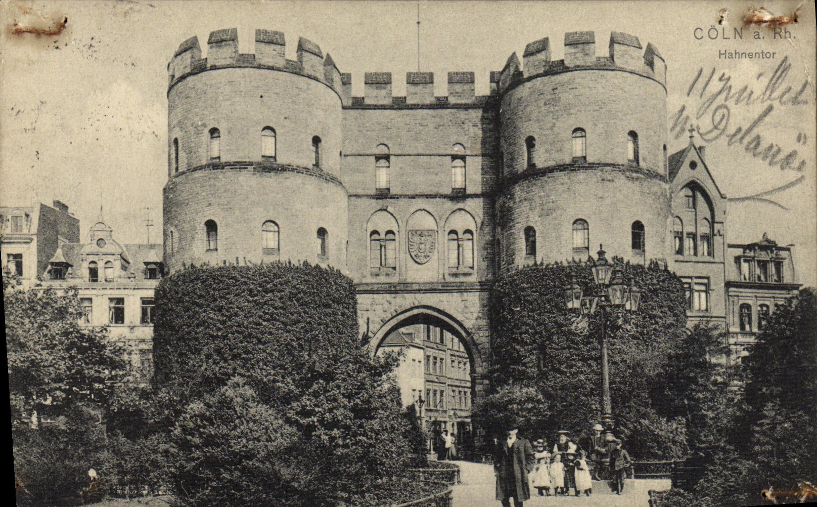 La POSTAL Coln de la VENDIMIA tiene derecho Hahnentor