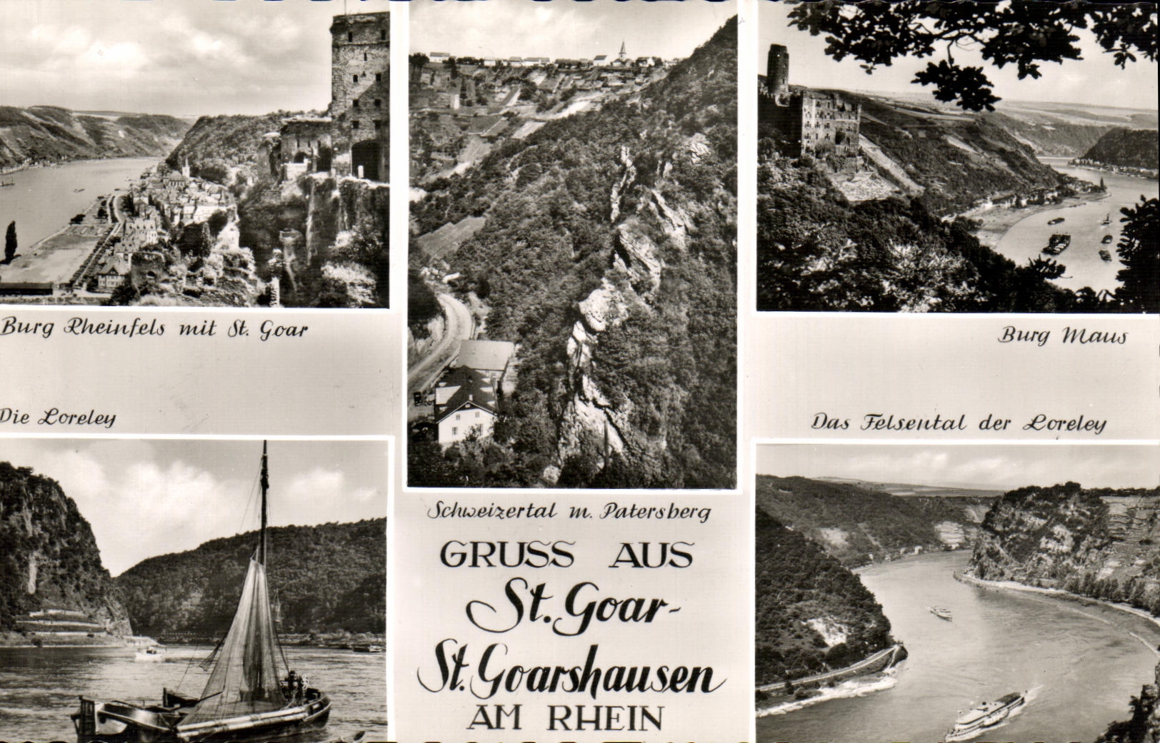 VINTAGE POSTCARD Gruss Aus St Goar