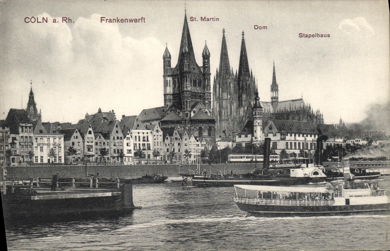 La POSTAL Coln de la VENDIMIA tiene derecho Frankenwerft