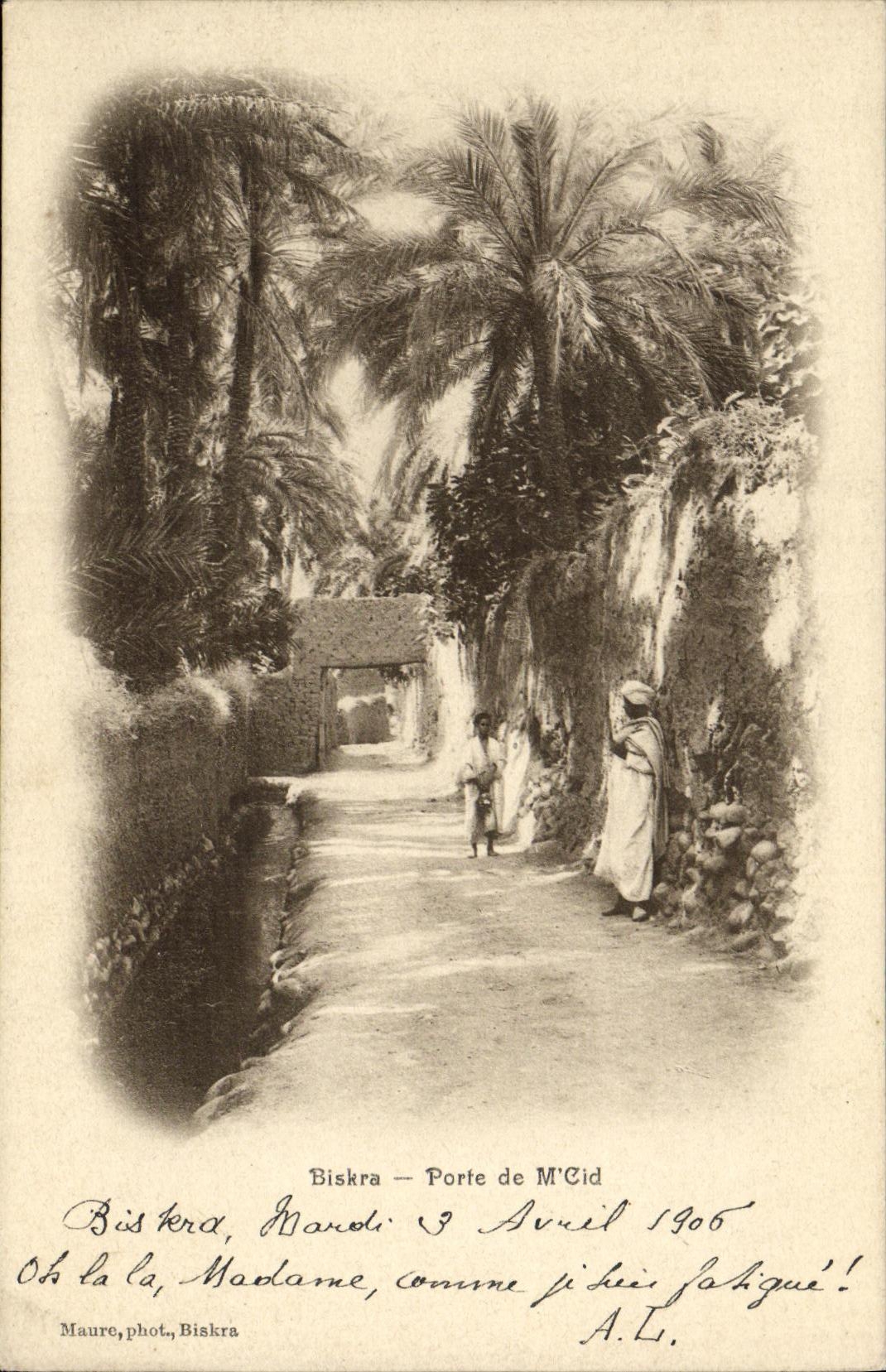 CPA Biskra Porte de M Cid