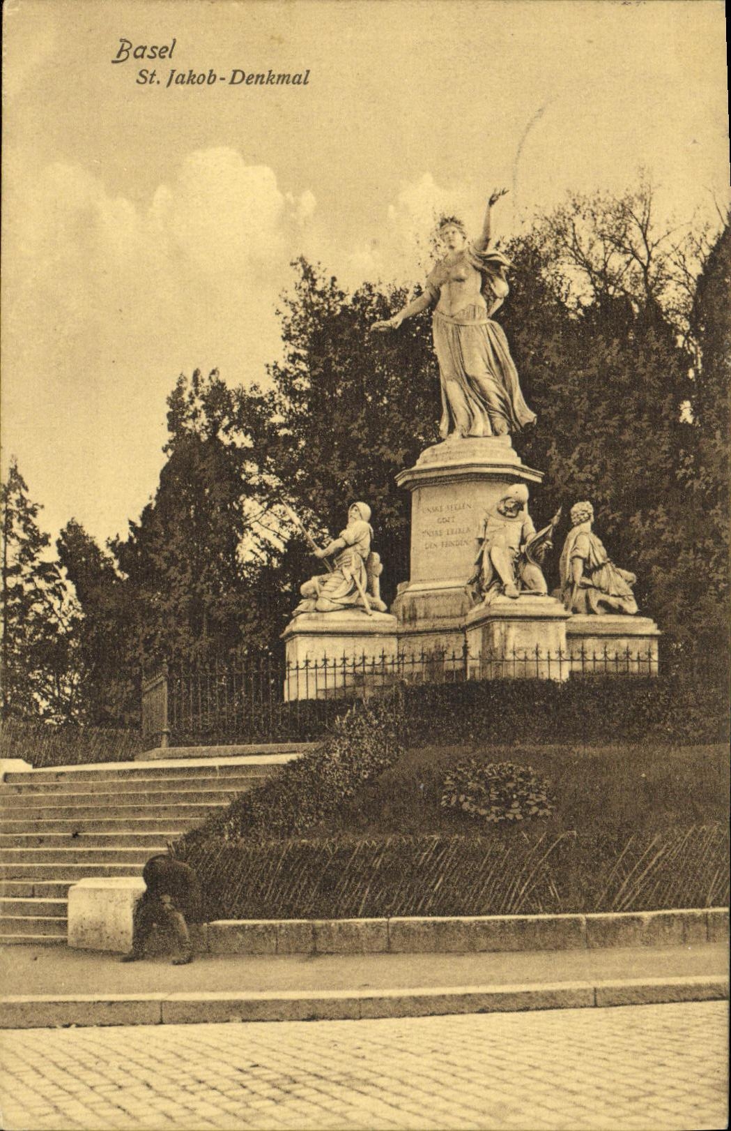 CPA Basel St Jakob Denkmal