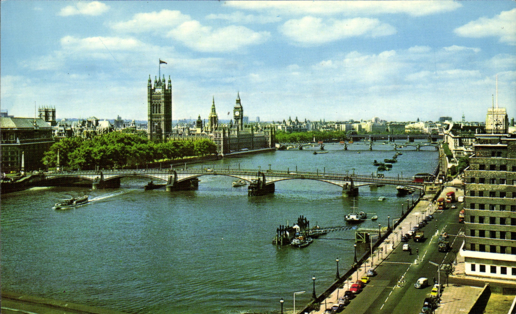 MODERN CARD Houses off Parliment Westminster London