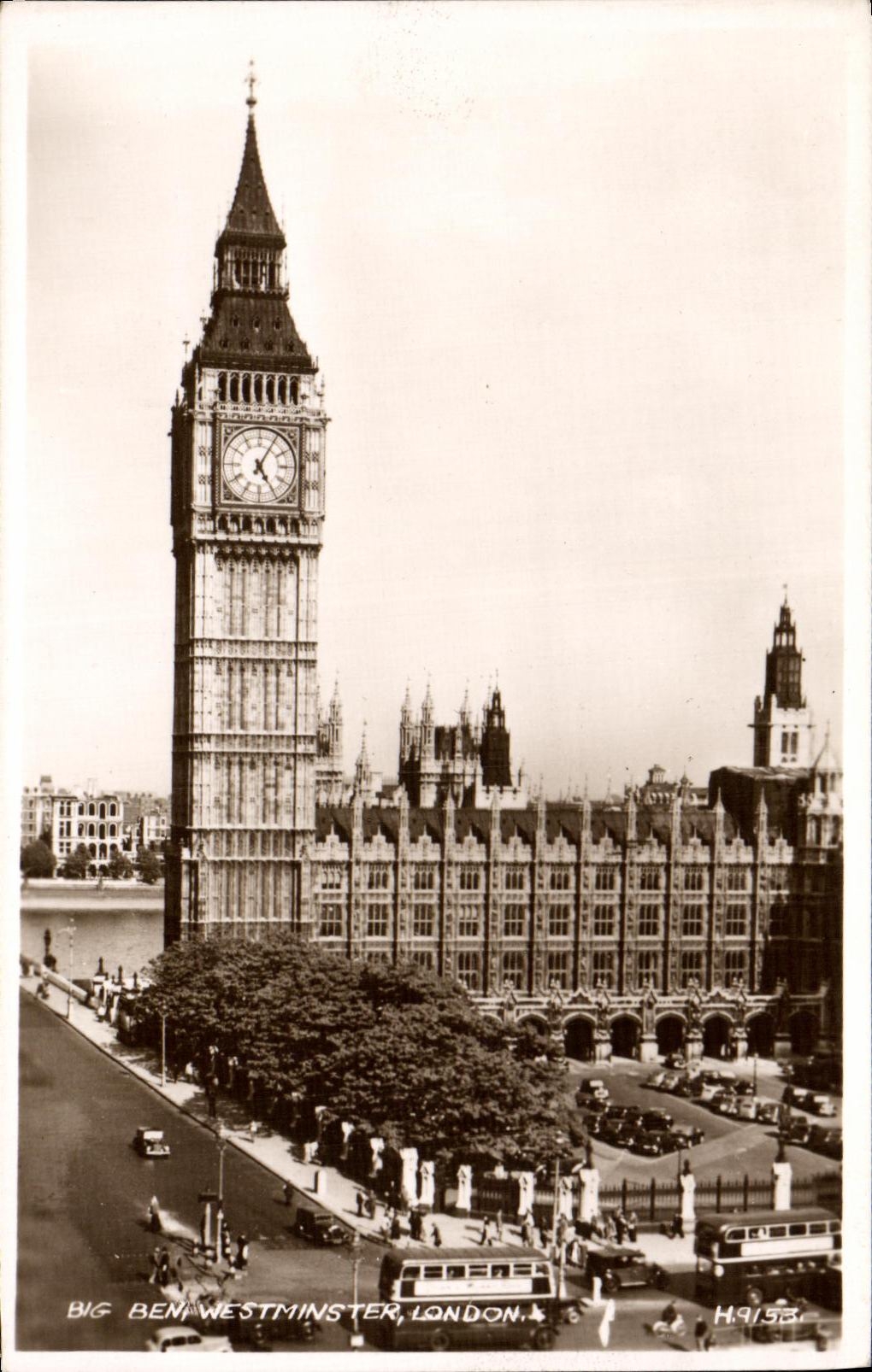 VINTAGE POSTCARD Big Ben Westminster London