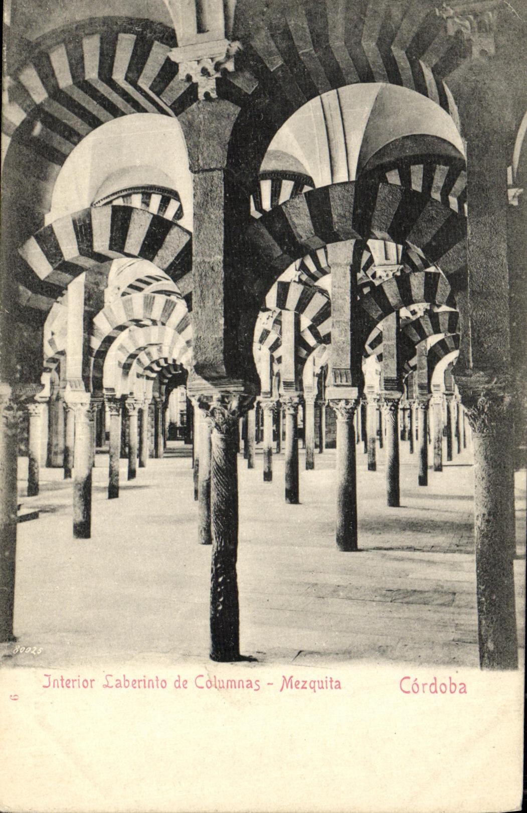 CPA Interior Laberinto de Columans Mezquita Cordoba