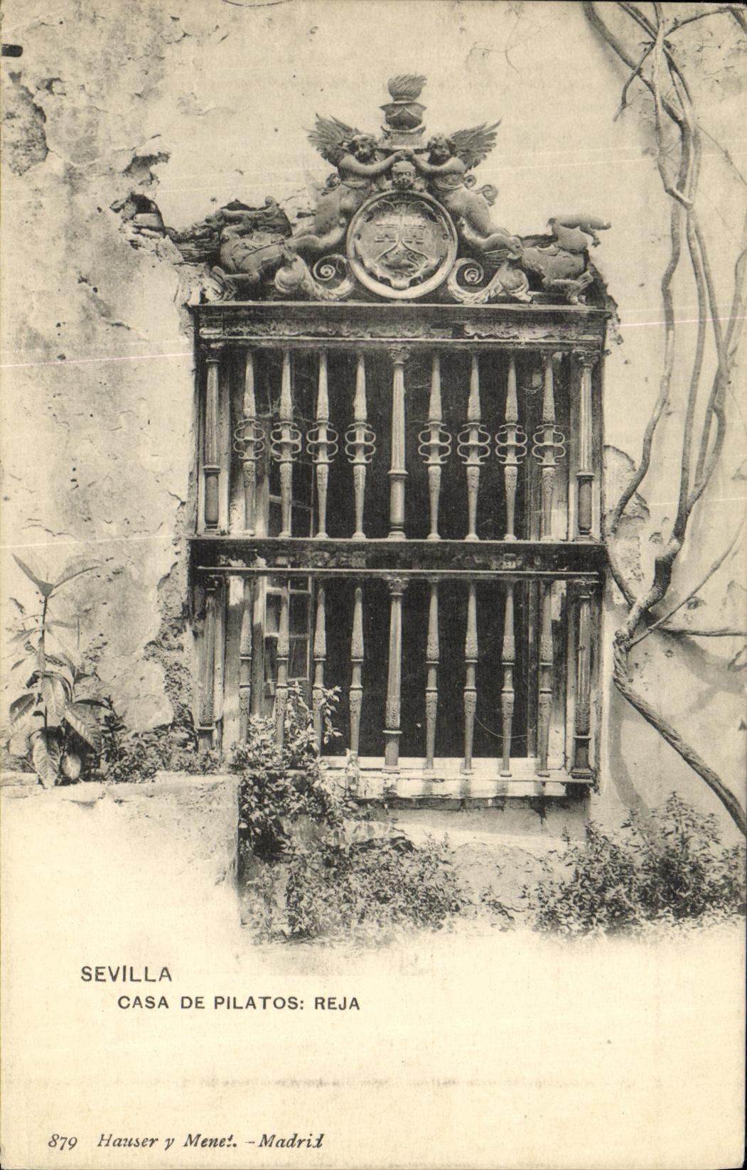 VINTAGE POSTCARD Sevilla Put of Pilatos Reja