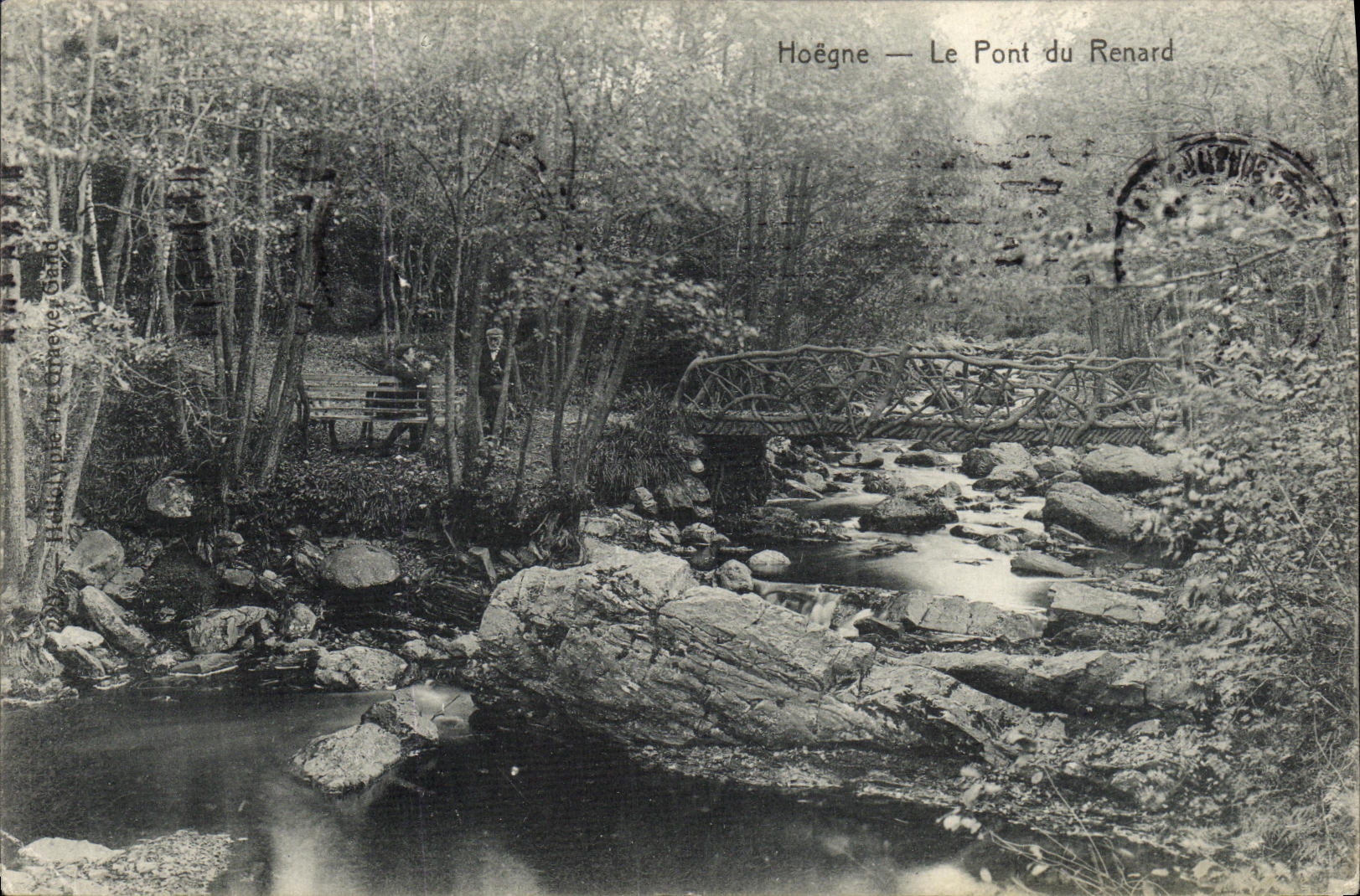 VINTAGE POSTCARD Hoegne the Bridge of Renaed