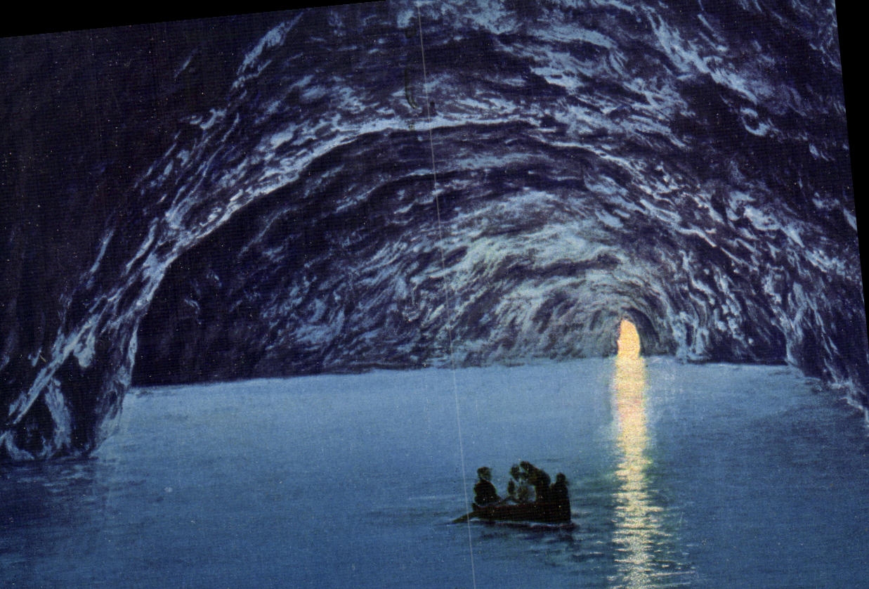 POSTAL Capri Grotta Azzarra de la VENDIMIA