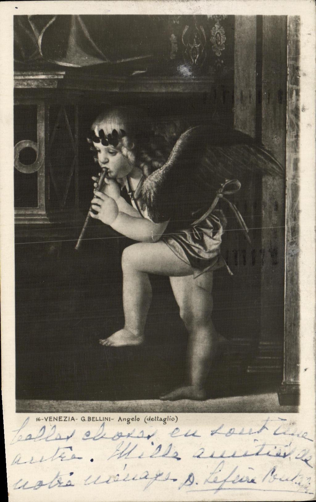 VINTAGE POSTCARD Venezia G Bellini Angelo