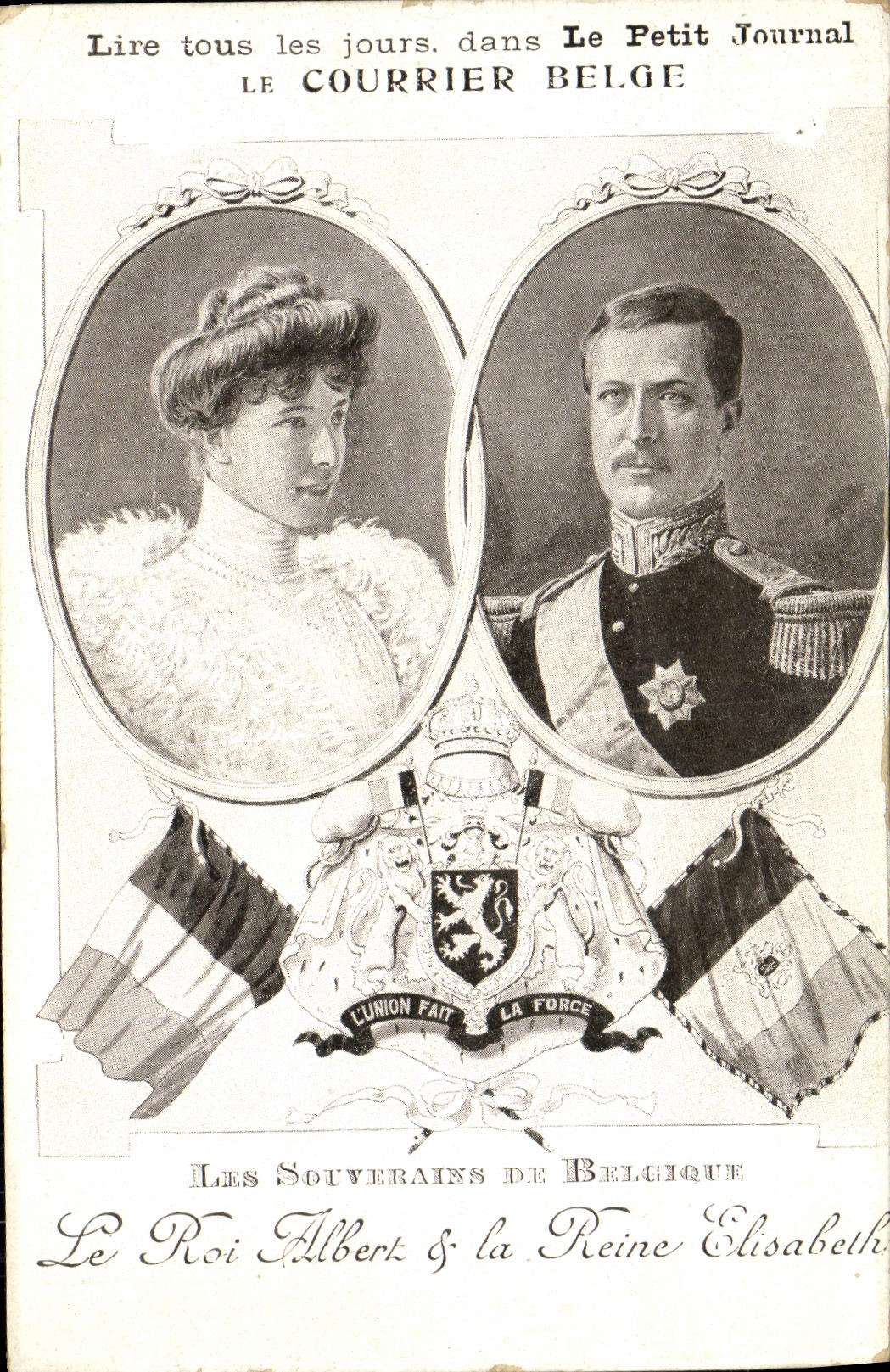 CPA Lire tous les Jours dans Le Petit Journal Souverains de Belgique