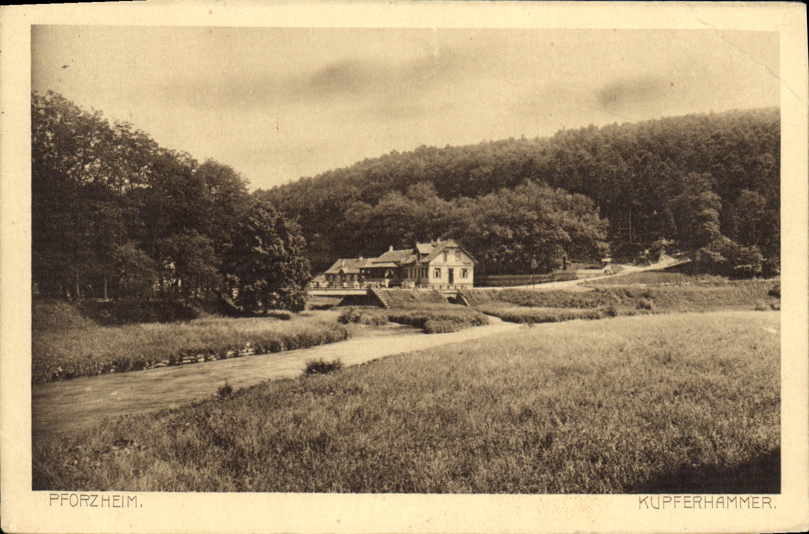 VINTAGE POSTCARD Pforzheim Kupferhammer