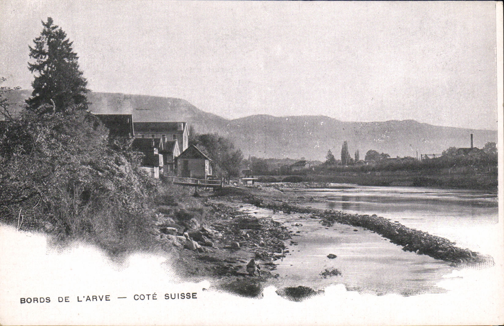 CPA Bords De L Arve Cote Suisse