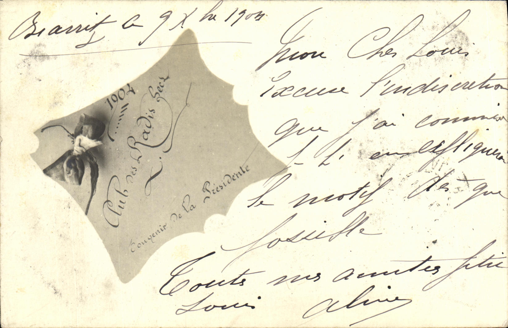 CPA Club des radis secs 1904 