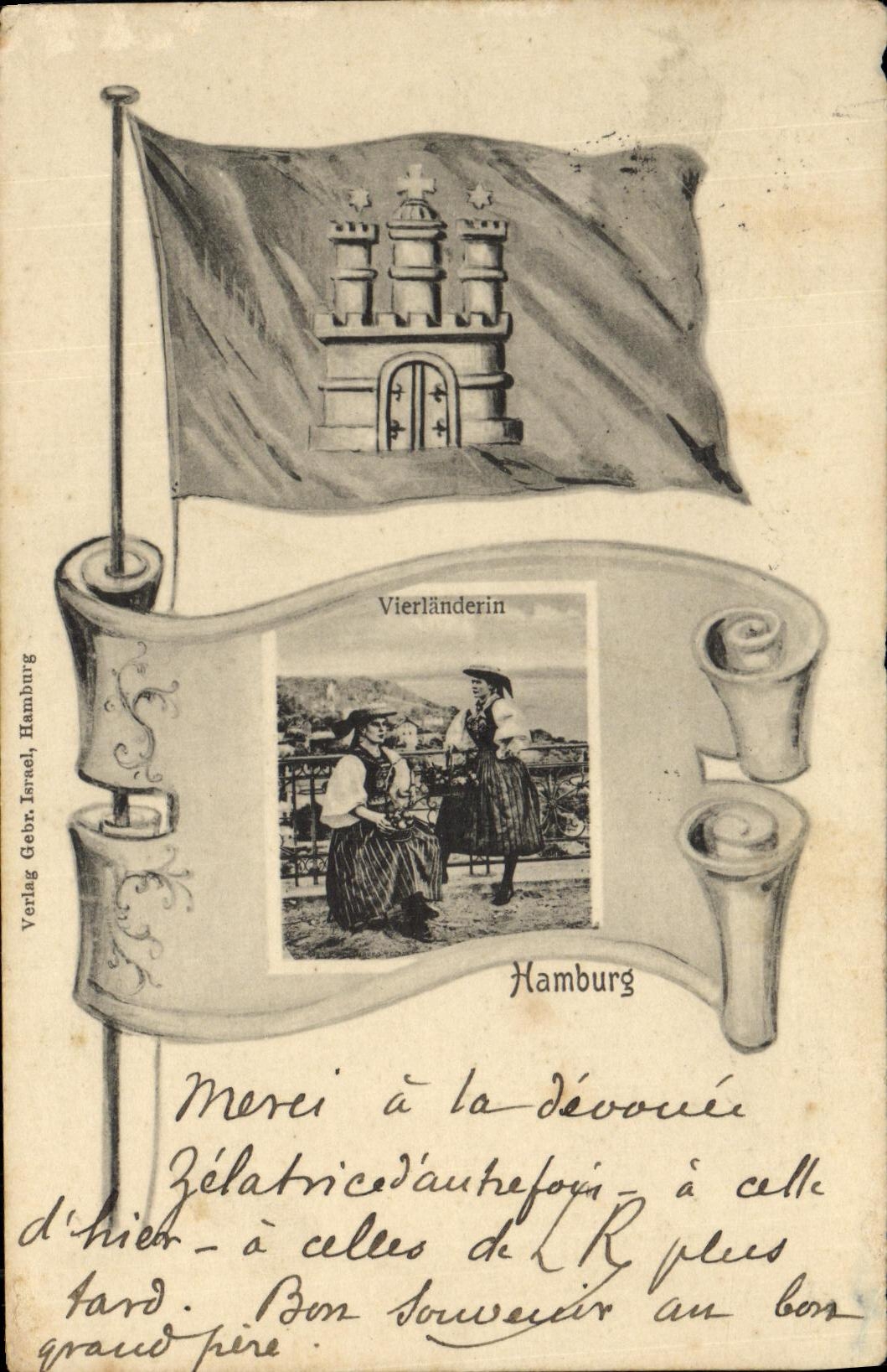 VINTAGE POSTCARD Berlin Hamburg Vierlanderin