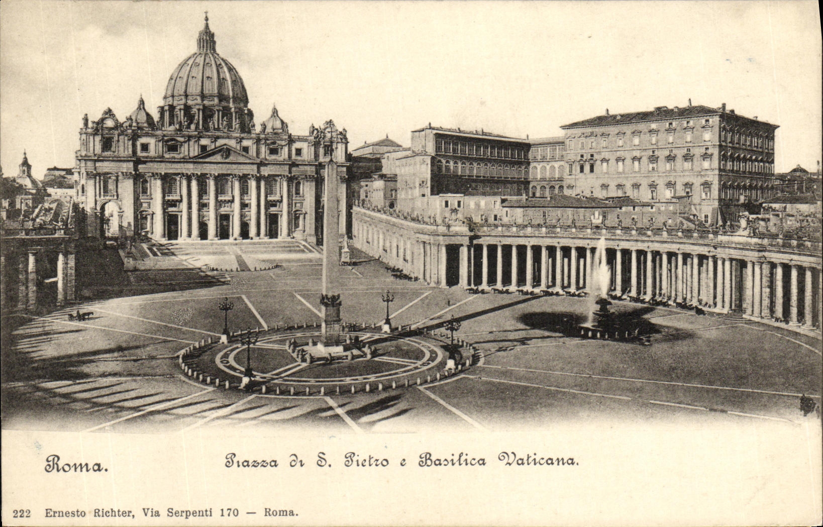CPA Roma Piassa Pietro Basilica Vaticana