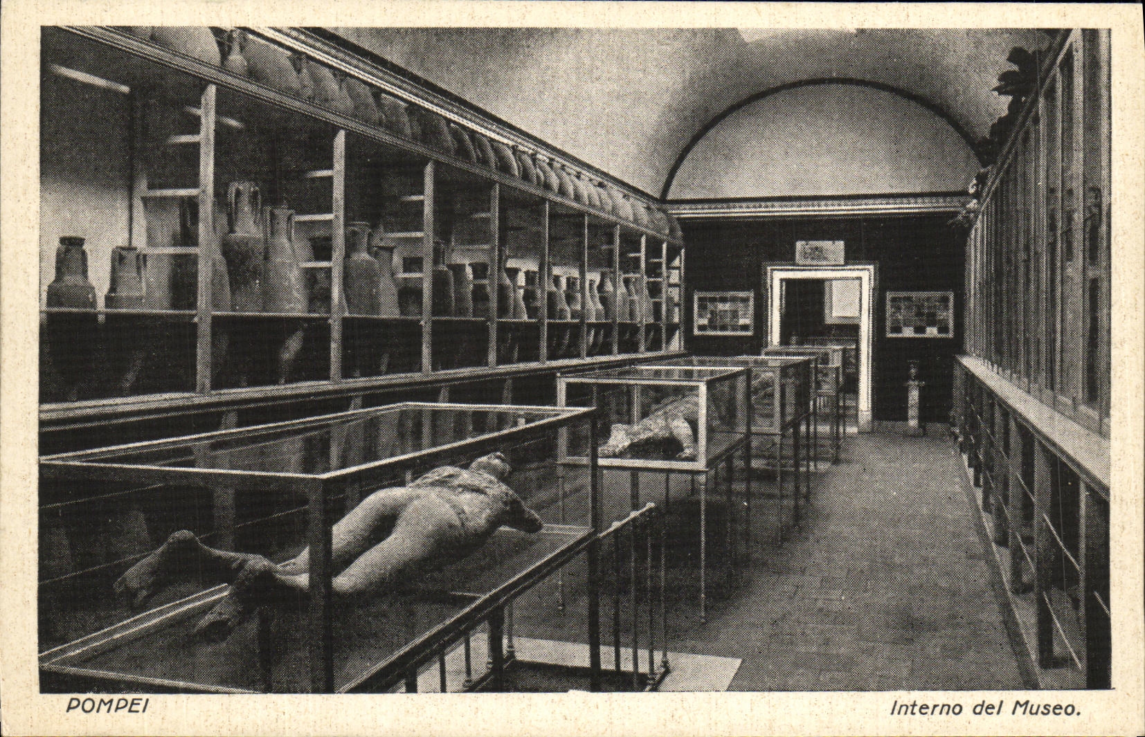 Museo de Pompeya Interno LED de la POSTAL de la VENDIMIA