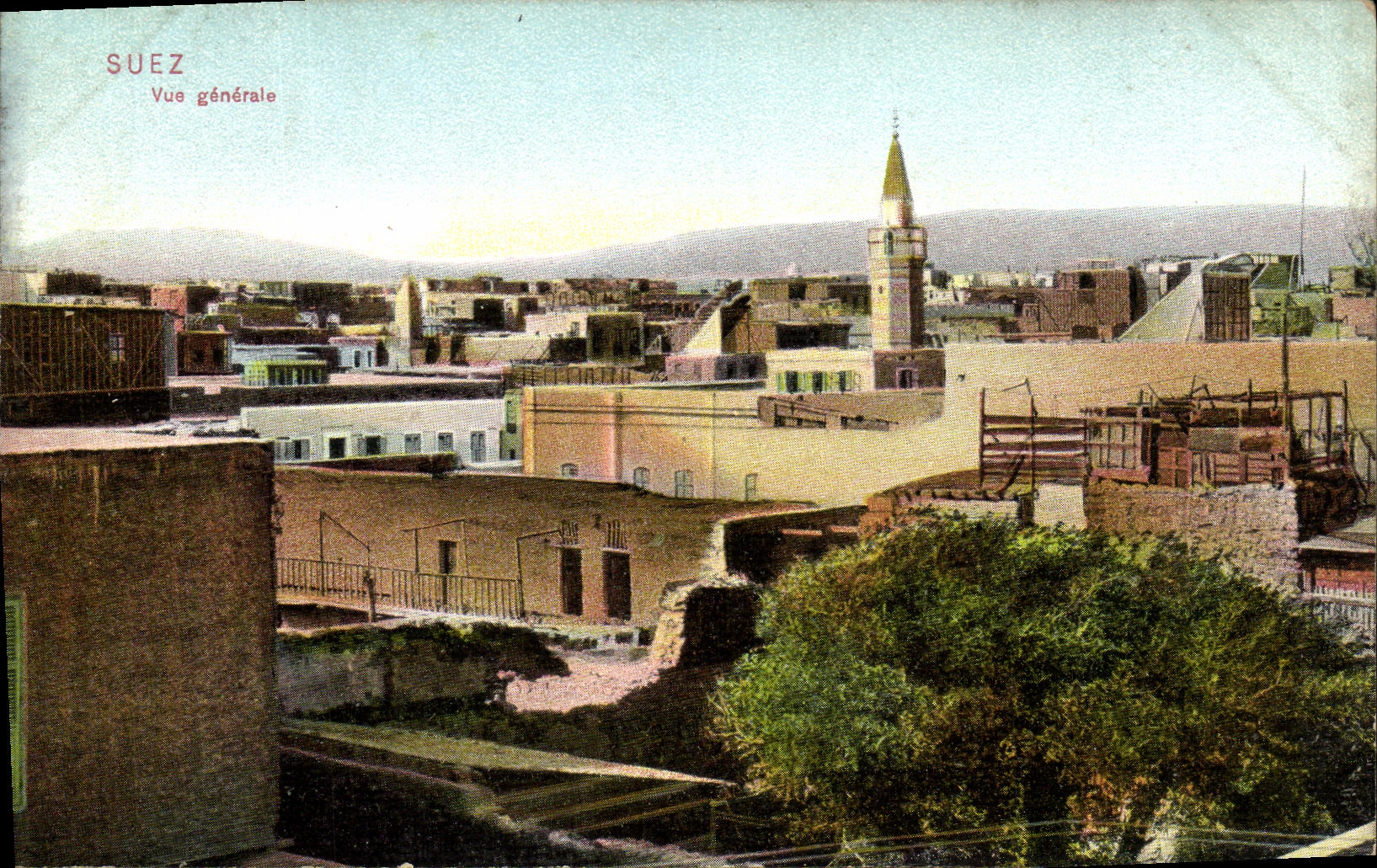 Opinion Egipto de Suez de la POSTAL de la VENDIMIA