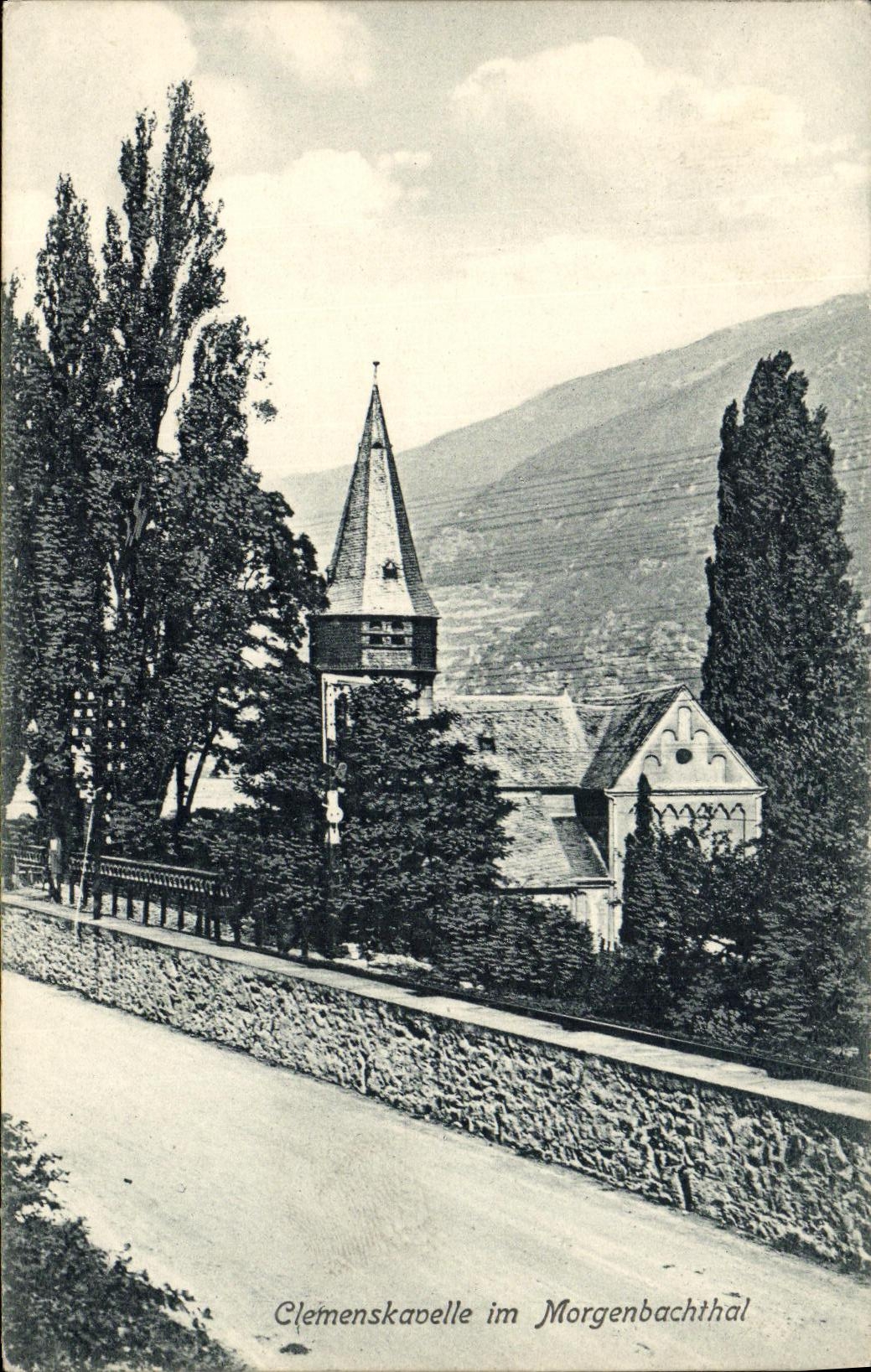 VINTAGE POSTCARD Clemenskavelle im Morgenbachthal