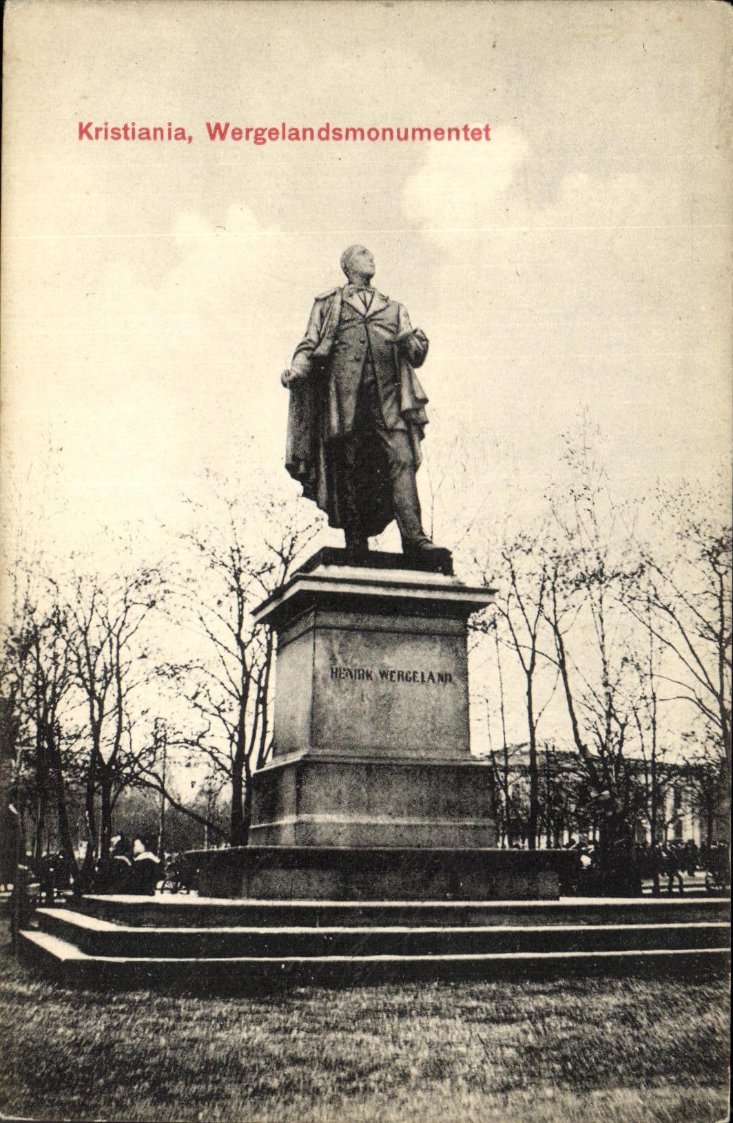 CPA Kristinia Wergelandsmonumental