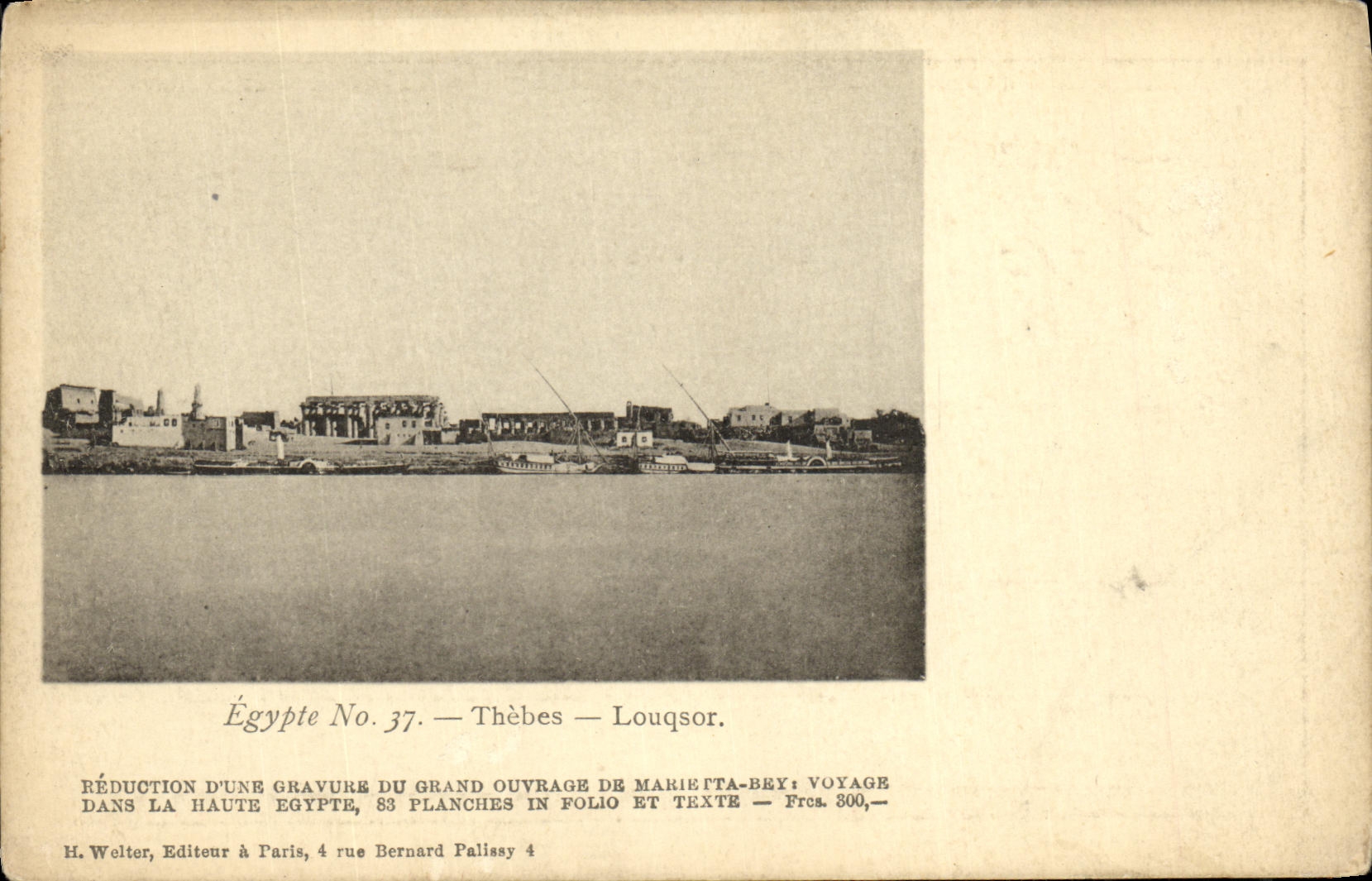 POSTAL Egipto Thebes Louqsor de la VENDIMIA