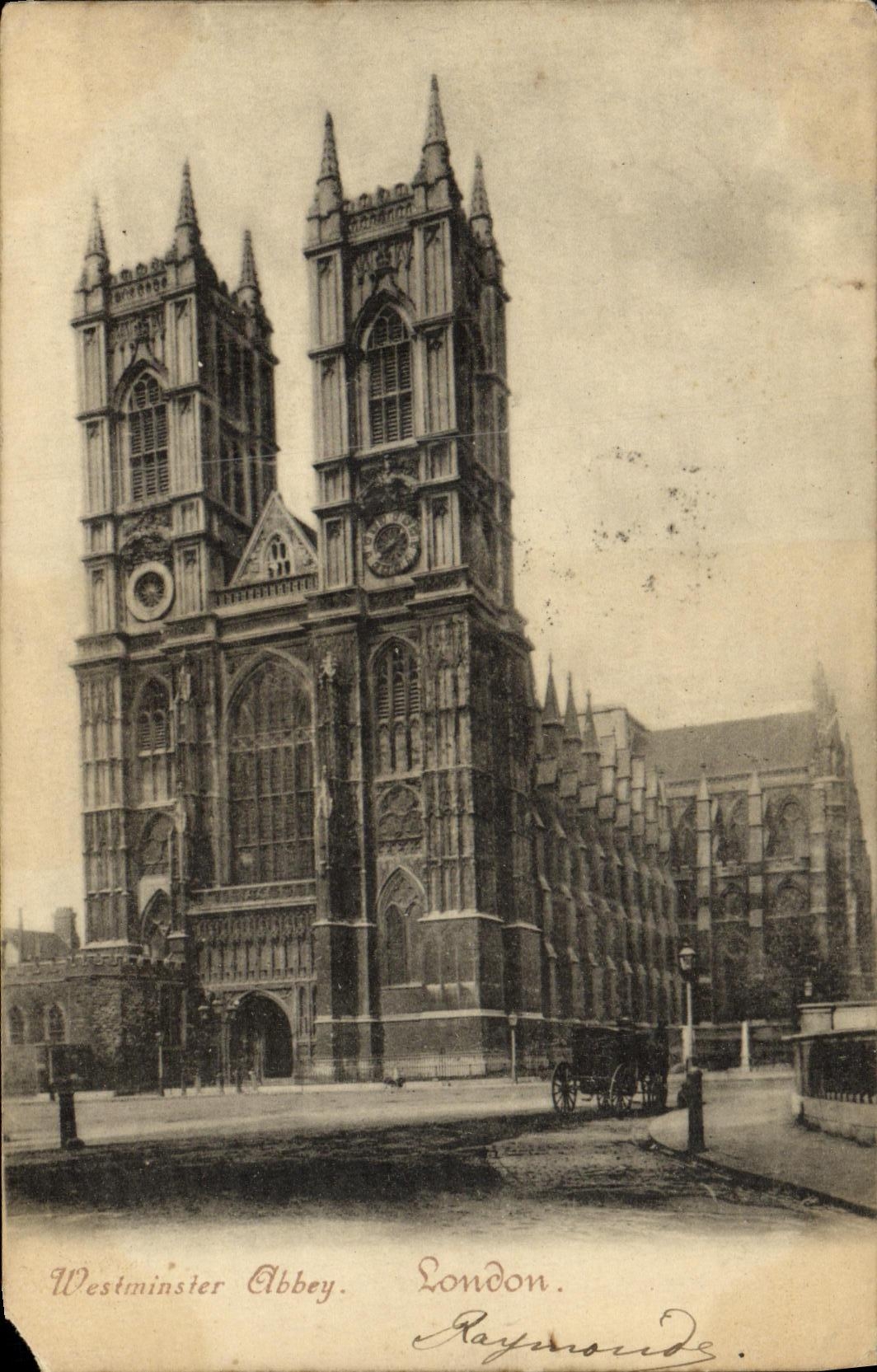 VINTAGE POSTCARD London Westminster Albbey