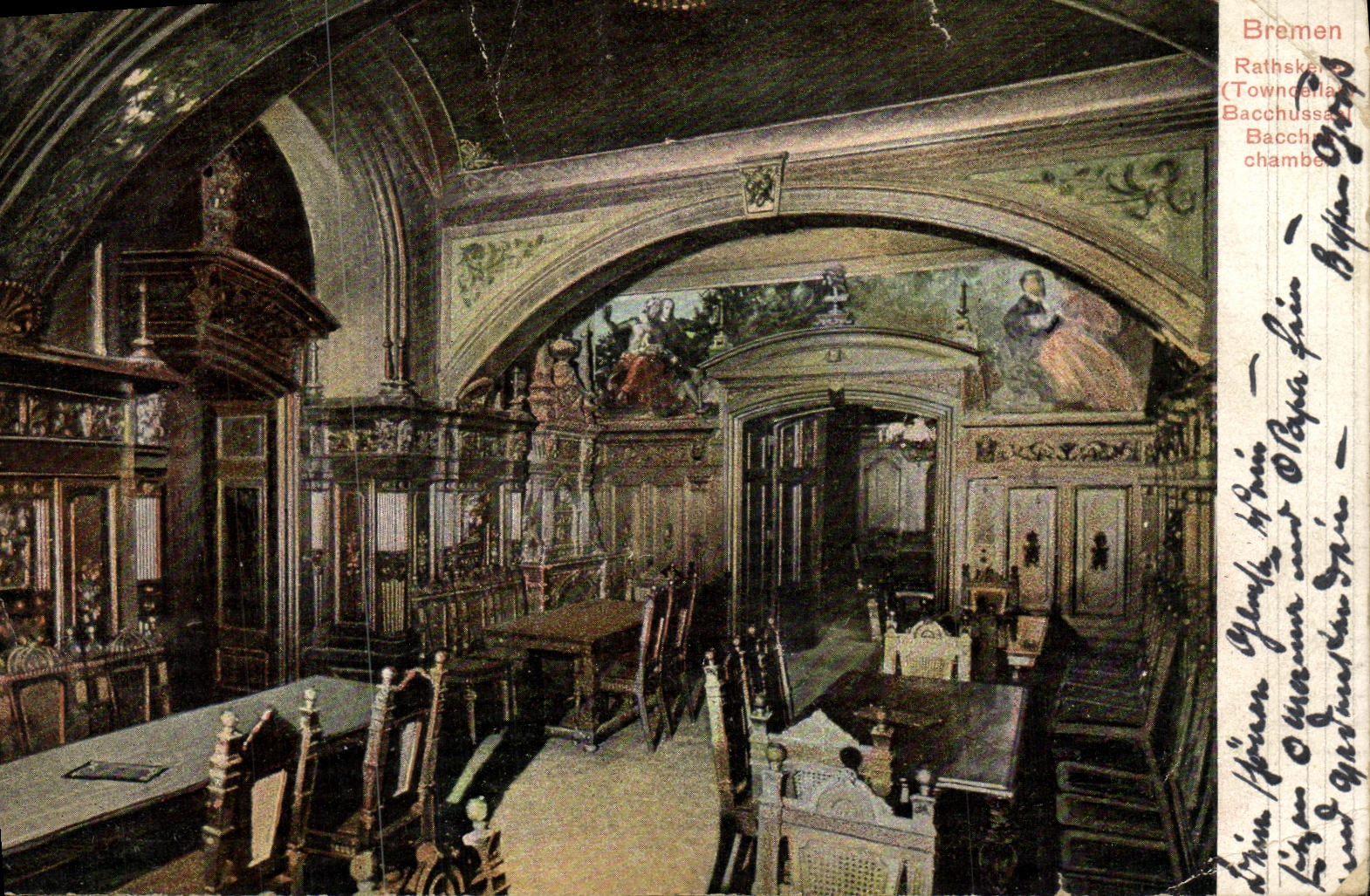 VINTAGE POSTCARD Bremen Rathsken