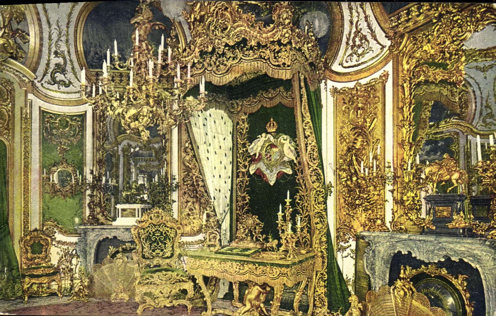 CPA Kgl Schloss Linderhof Arbeitzimmer