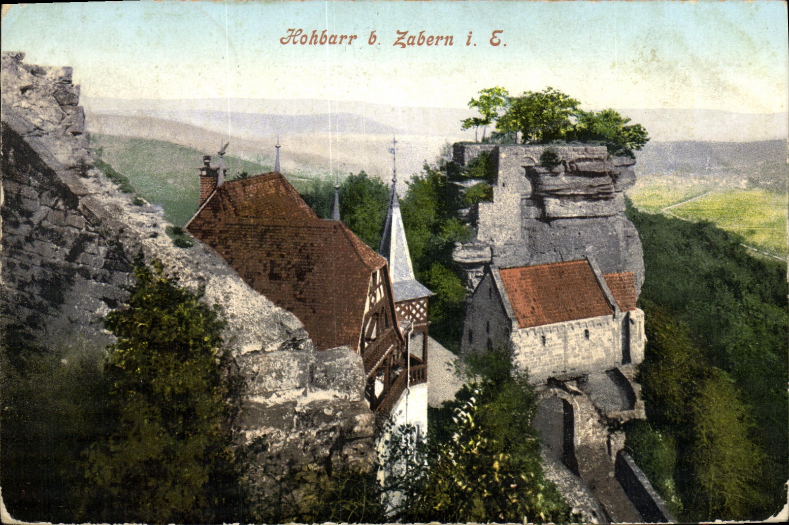 VINTAGE POSTCARD Hohbarr B Zabern