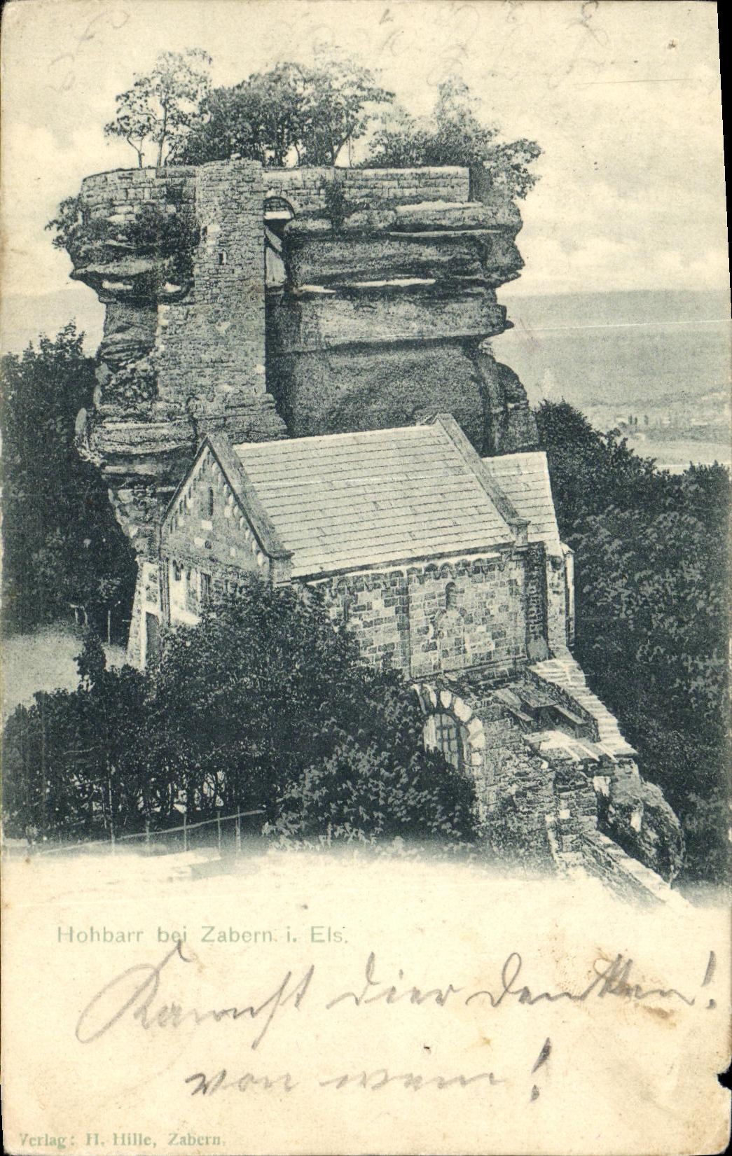 VINTAGE POSTCARD Hohbarr EIB Zabern