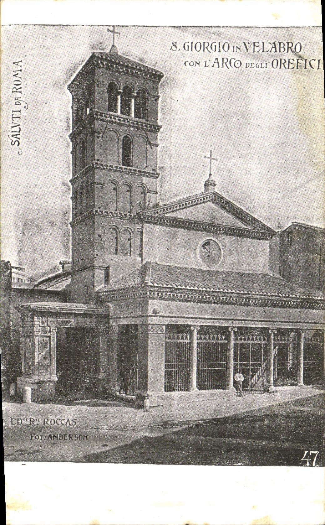 CPA Giorgio in Velabro con L Arco degli Oredici Roma