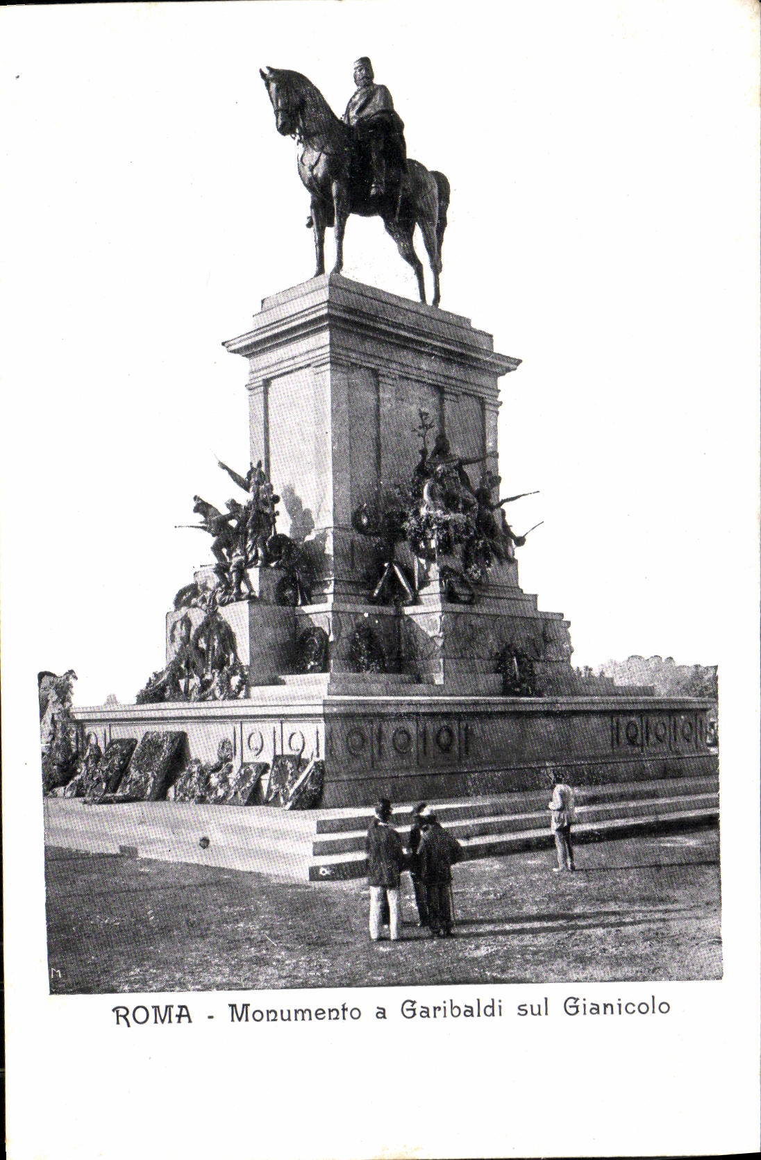 CPA Roma Monumento a Garibaldi sui Gianicolo