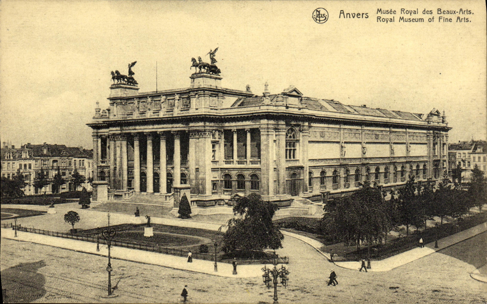 Museo real de Amberes de la POSTAL de la VENDIMIA de artes hermosos