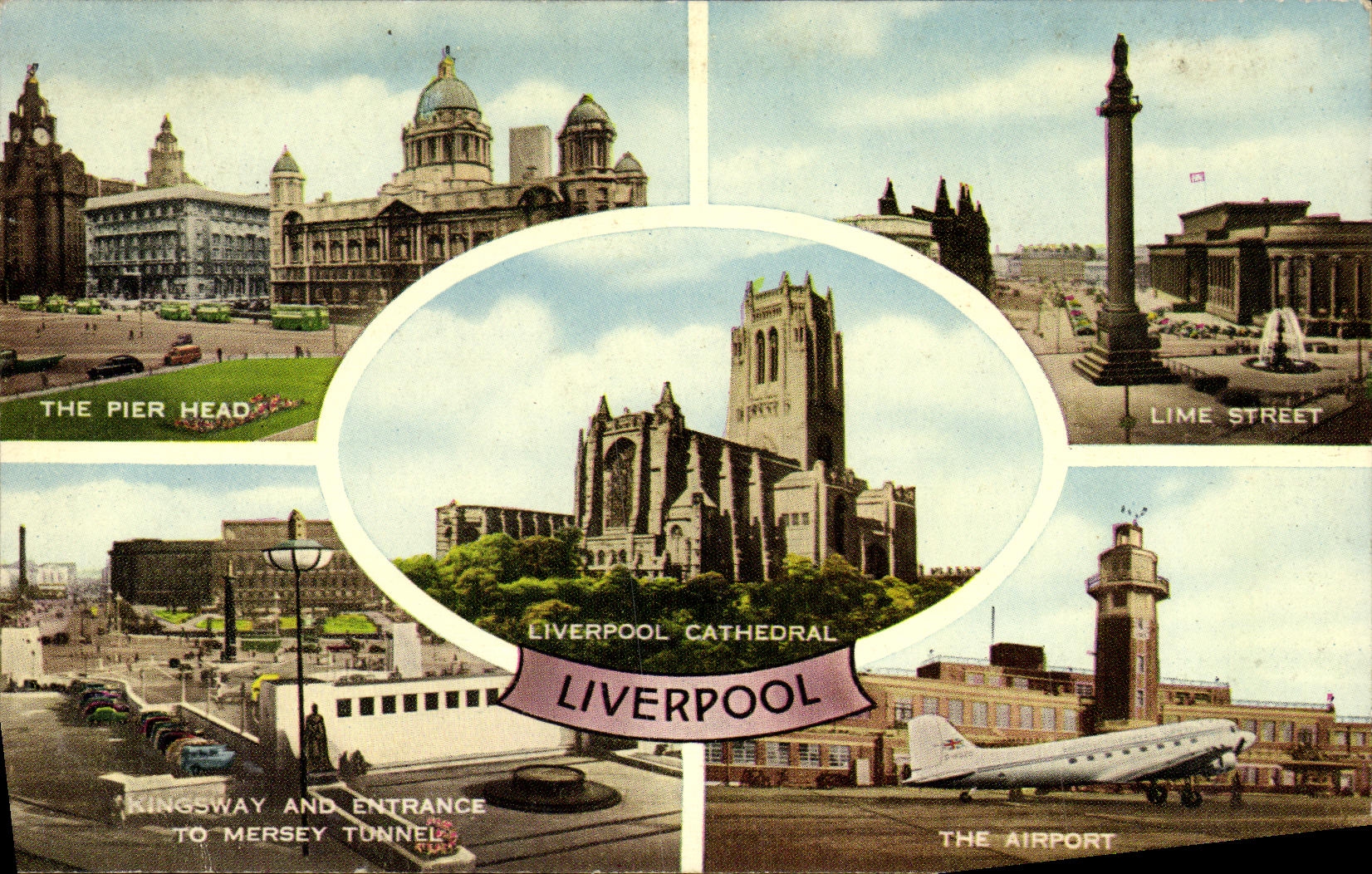 VINTAGE POSTCARD Liverpool Cathedral Liverpool