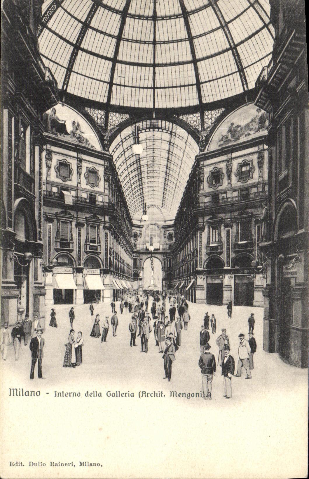 CPA Milano Interno della Galleria